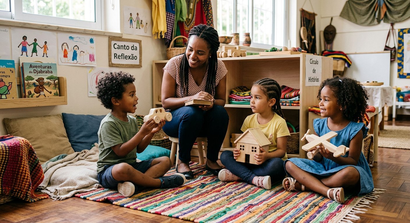 Reflection Corner children sharing builds