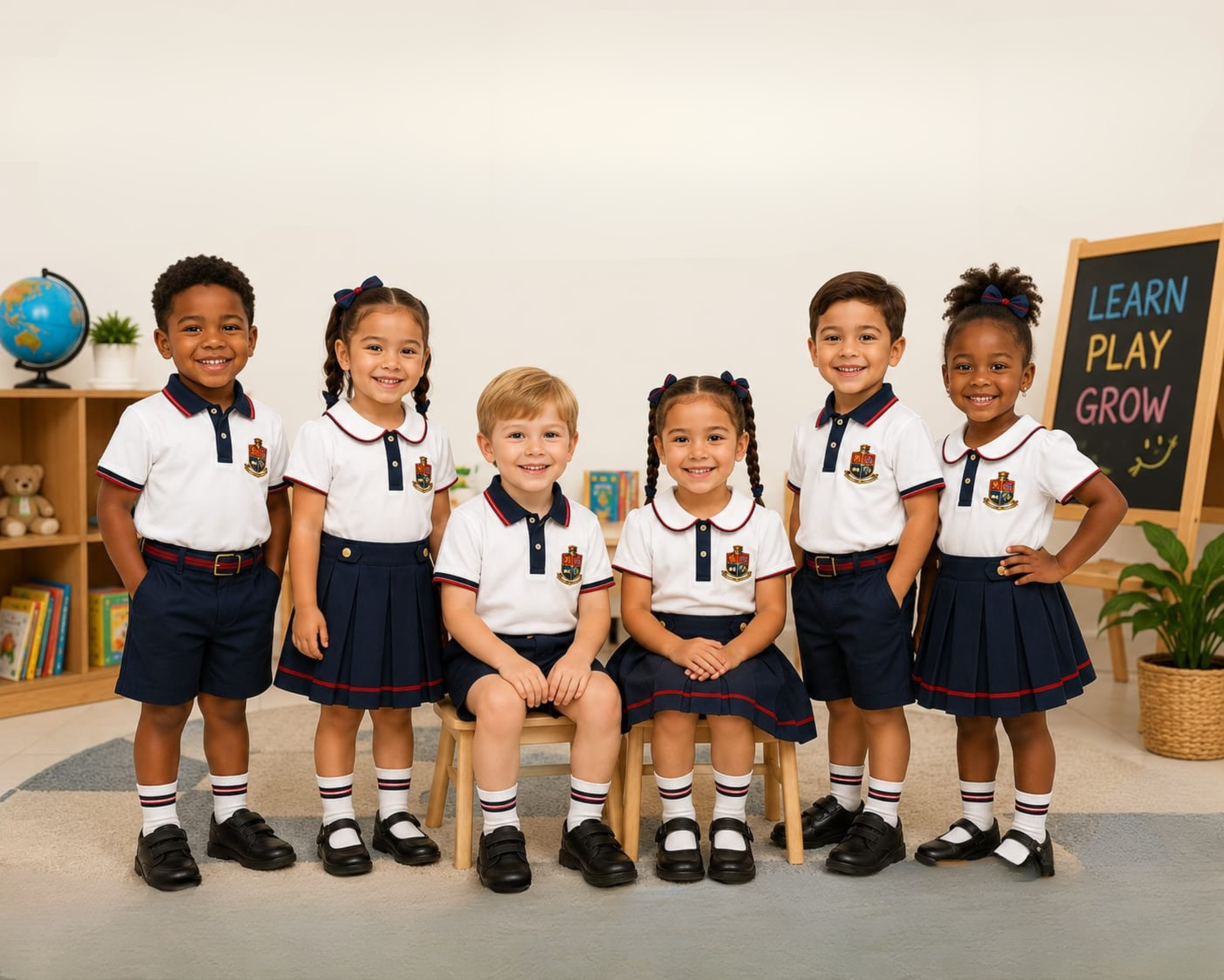 Children learning together at EIBP